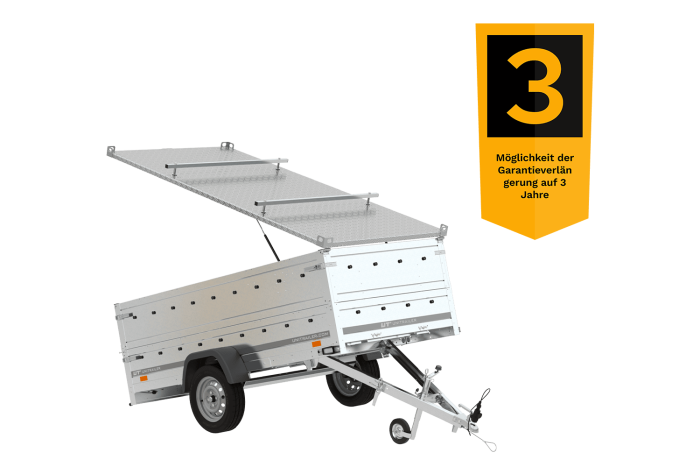 Anhänger GARDEN TRAILER 264 KIPP mit Bordwandaufsatz und Aludeckel – Bild 7