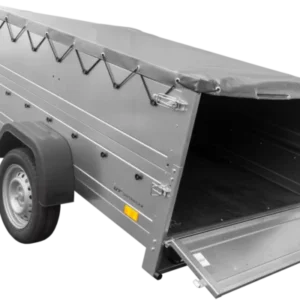 Anhänger kippbar Garden Trailer 201 KIPP mit zusätzlichen Bordwänden, Stützrad und Flachplane-Neu