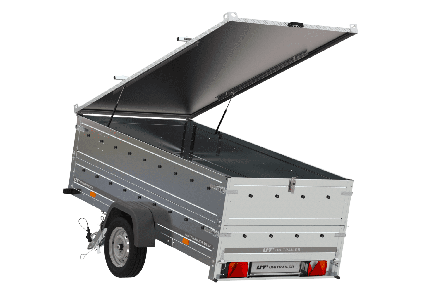 Couvercle pour remorque GARDEN TRAILER 264 TIPP avec extension de panneau latéral