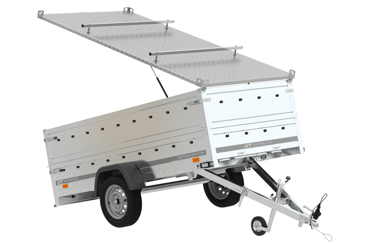 Couvercle pour remorque GARDEN TRAILER 264 TIPP avec extension de panneau latéral