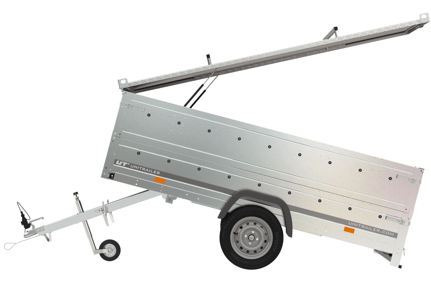 Couvercle pour remorque GARDEN TRAILER 264 TIPP avec extension de panneau latéral