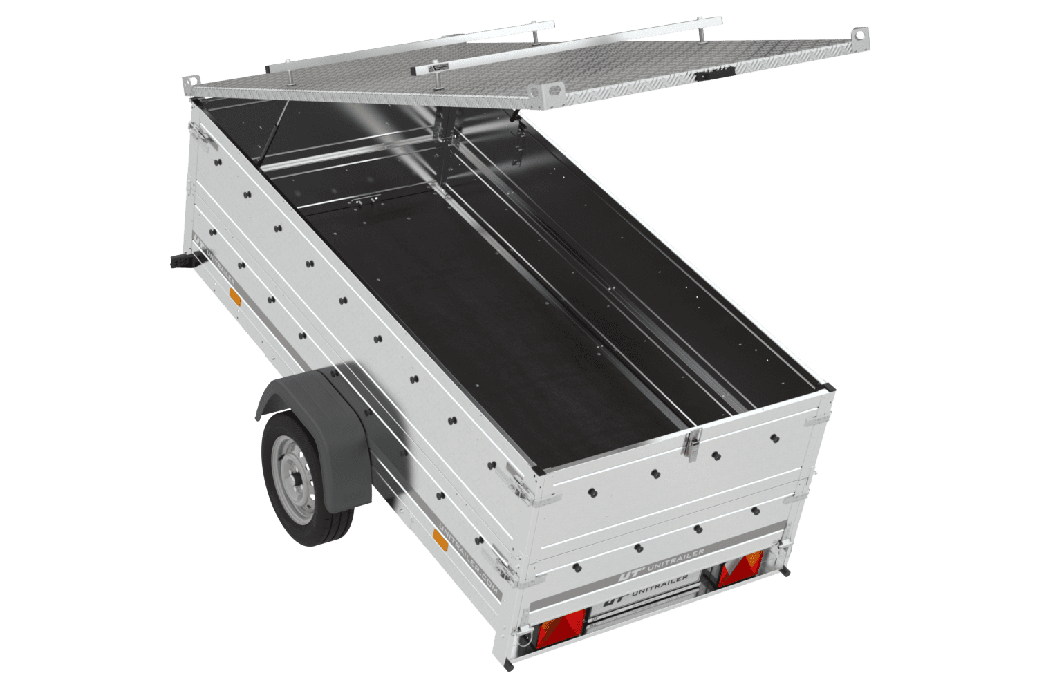 Couvercle pour remorque GARDEN TRAILER 264 TIPP avec extension de panneau latéral