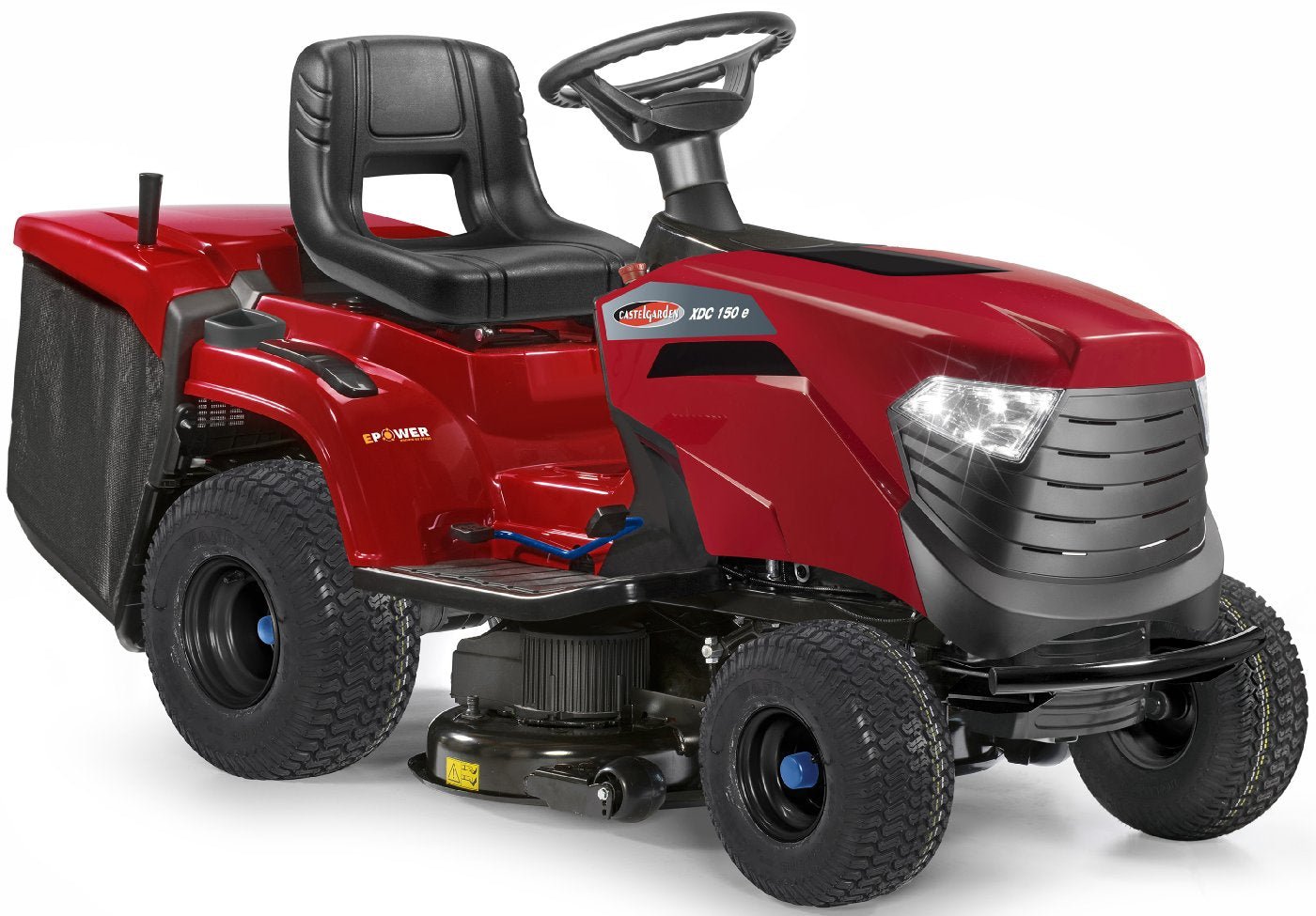 Castelgarden Akku-Rasentraktor mit Heckauswuf XDC 150 e – Modell 2022