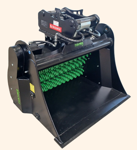HÄNER HSS 500-2 – Schaufel-Separator für Minibagger 1,0 – 3,0 to.