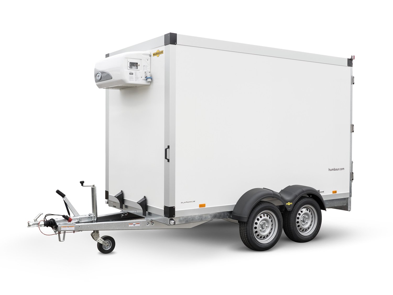 Humbaur HGK 35 42 18 – 21 PF60 Deluxe Tandem-Kühlkoffer mit leistungsstarkem Kühlaggregat