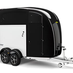 Humbaur Pegasus 2400 Luxus-Pferdeanhänger | Aerodynamischer Poly-Aluaufbau