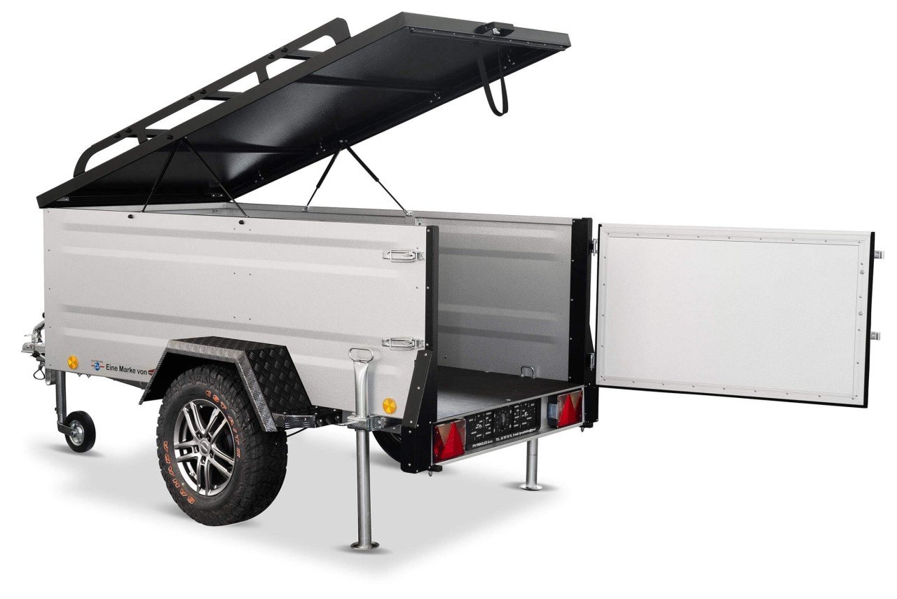 Offroad und Dachzelt Anhänger 1000kg KT-EB2 Aluminium Zinkbeschichtung – Bild 2