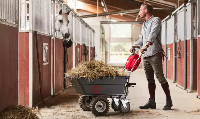 Cramer Akku-Schubkarre 82UC, rot – ohne Akku & Ladegerät – Bild 7