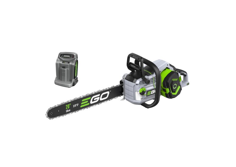 EGO Akku-Motorsäge CS2005E Kit, AC2000, Schienenlänge 50cm – inkl. Akku & Ladegerät