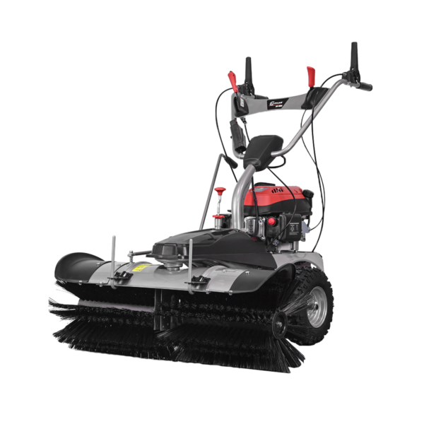 Lumag Kehrmaschine KM1000E – inkl. Sammelbehälter & Räumschild – Bild 2