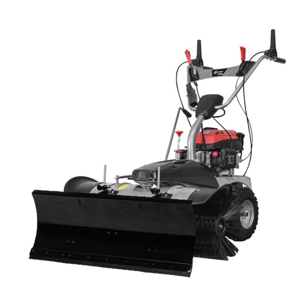 Lumag Kehrmaschine KM1000E – inkl. Sammelbehälter & Räumschild – Bild 3