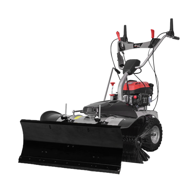 Lumag Kehrmaschine KM1000E – inkl. Sammelbehälter & Räumschild – Bild 4