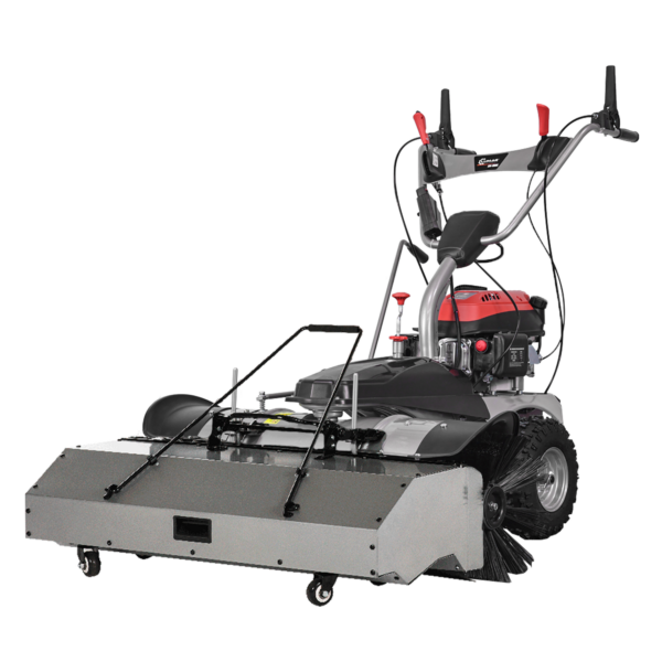 Lumag Kehrmaschine KM1000E – inkl. Sammelbehälter & Räumschild – Bild 6