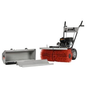 Lumag Kehrmaschine KM800 – inkl. Sammelbehälter & Räumschild