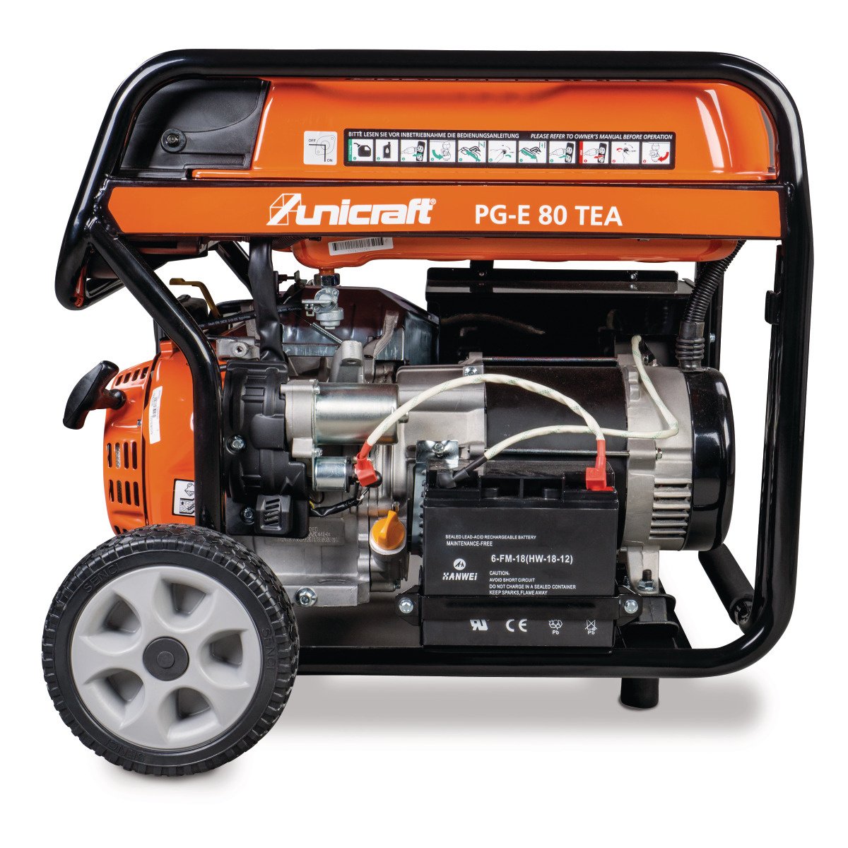 Unicraft Stromgenerator Stromerzeuger PG-E 80 TEA H – Bild 3